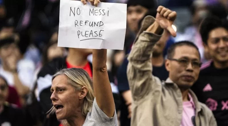 La ausencia de Lionel Messi provoca abucheos y peticiones de reembolso en el partido del Inter de Miami en Hong Kong